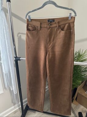 Banana Republic Wide-Leg Faux Suede Pants